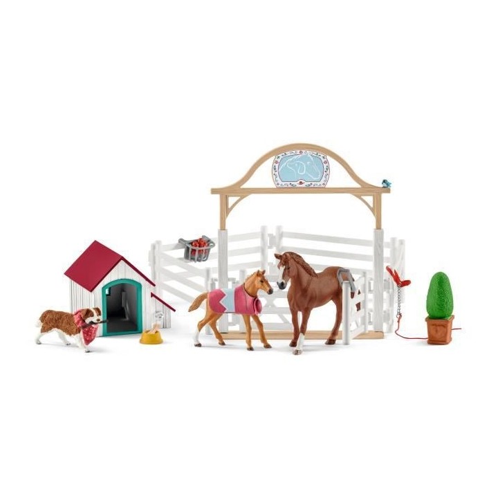 Schleich - Horse Club chevaux invités d'Hannah avec chienne Ruby - 42