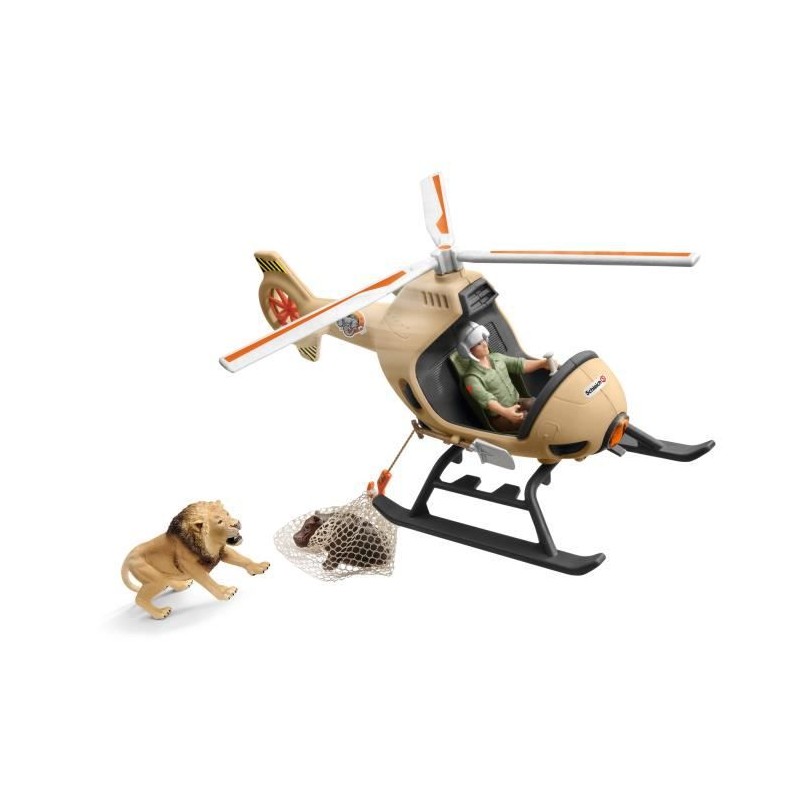 Schleich - Hélicoptere pour sauvetage d'animaux - 42476