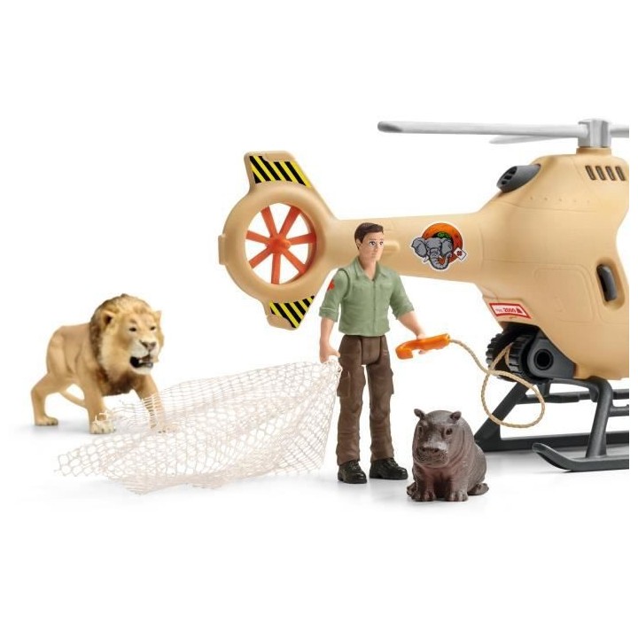 Schleich - Hélicoptere pour sauvetage d'animaux - 42476