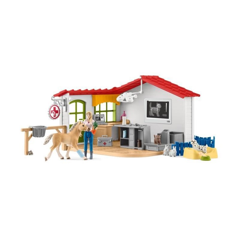 Schleich - Cabinet vétérinaire avec animaux - 42502