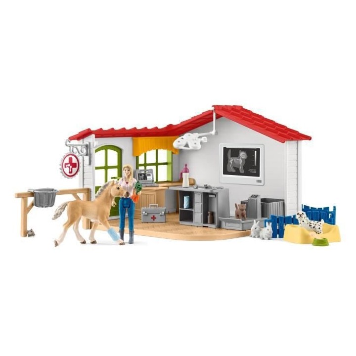 Schleich - Cabinet vétérinaire avec animaux - 42502