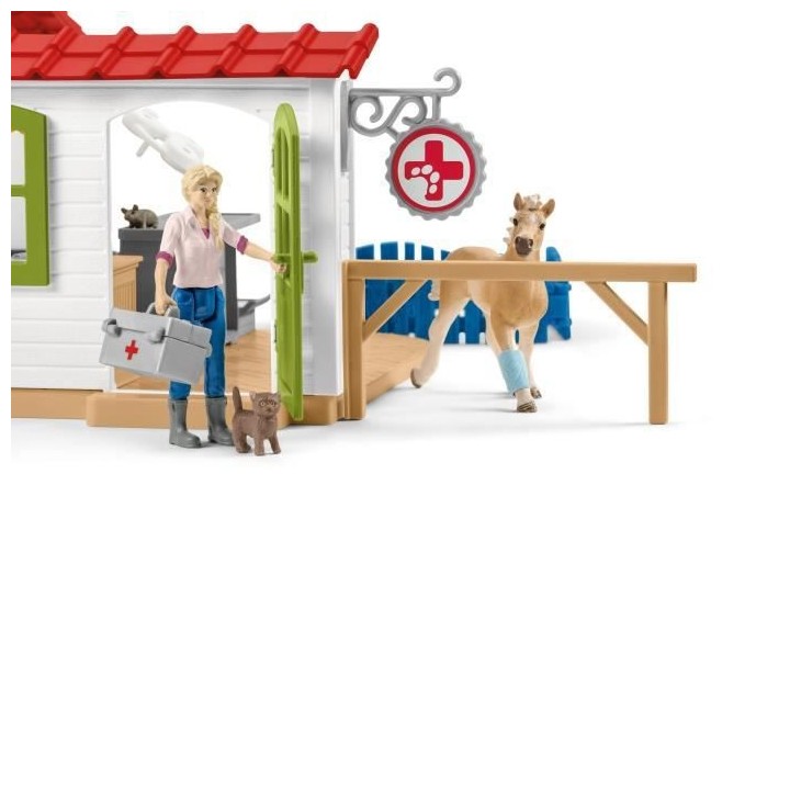 Schleich - Cabinet vétérinaire avec animaux - 42502