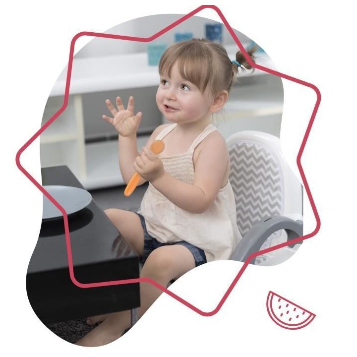 BADABULLE Lot de 5 Cuilleres souples ergonomiques Funcolors, des 6 moi