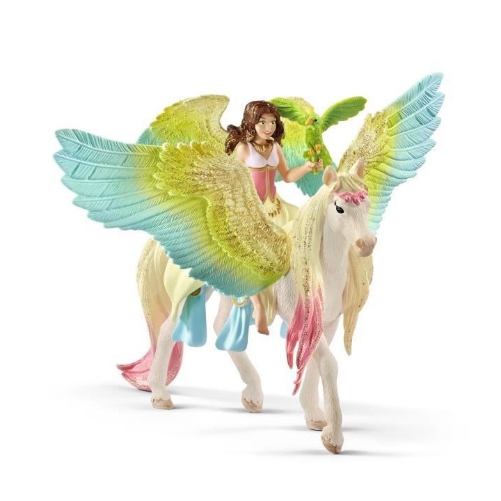 Schleich - Fée Surah avec un pégase scintillant - 70566