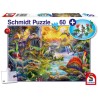 Dinosaures - avec add on (figurines de dinosaures) - 60 pcs - SCHMIDT SPIELE