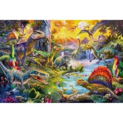 Dinosaures - avec add on (figurines de dinosaures) - 60 pcs - SCHMIDT SPIELE