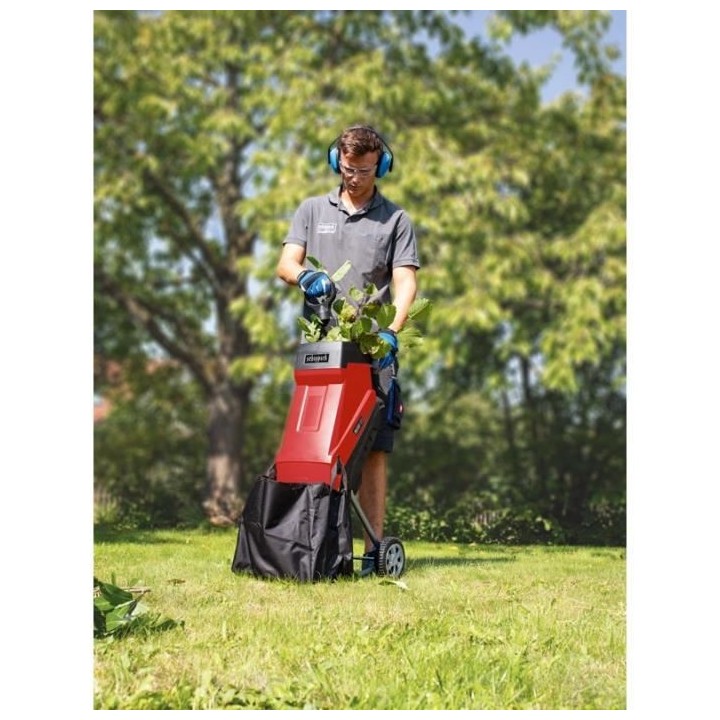 Broyeur de végétaux SCHEPPACH 2400 W - 45L (Livré avec deux sacs co