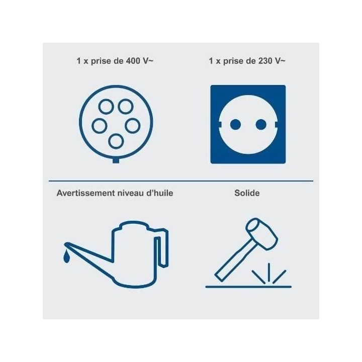 Groupe électrogene AVR SCHEPPACH SG7100 - 5000W / 5500W