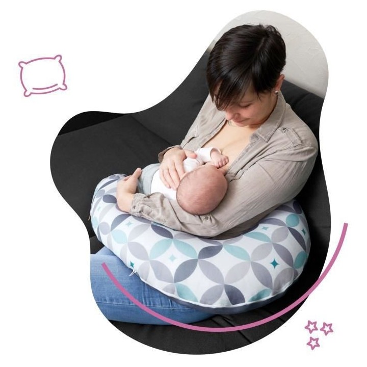 Badabulle Coussin de maternité Évolutif - 2 en 1 - Coussin d'Allaite