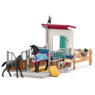 SCHLEICH - Box pour cheval avec Jument et Poulain - 42611 - Gamme : Ho