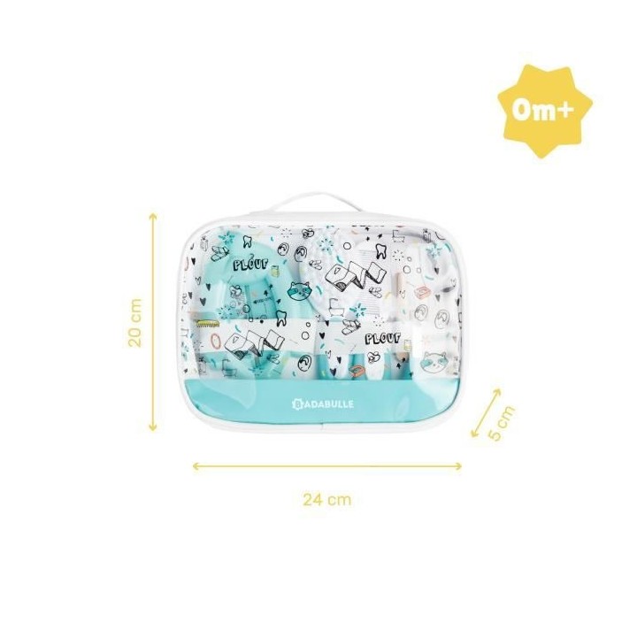 Trousse de soin Plouf avec 7 Accessoires pour bébé