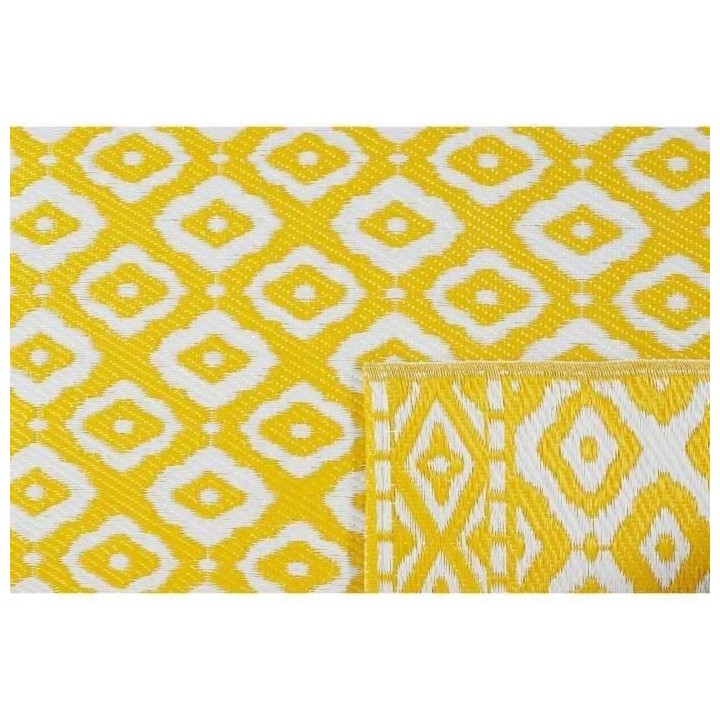 Tapis Tropique réversible - Scoobi 112 - Jaune - 100% polypropylene -