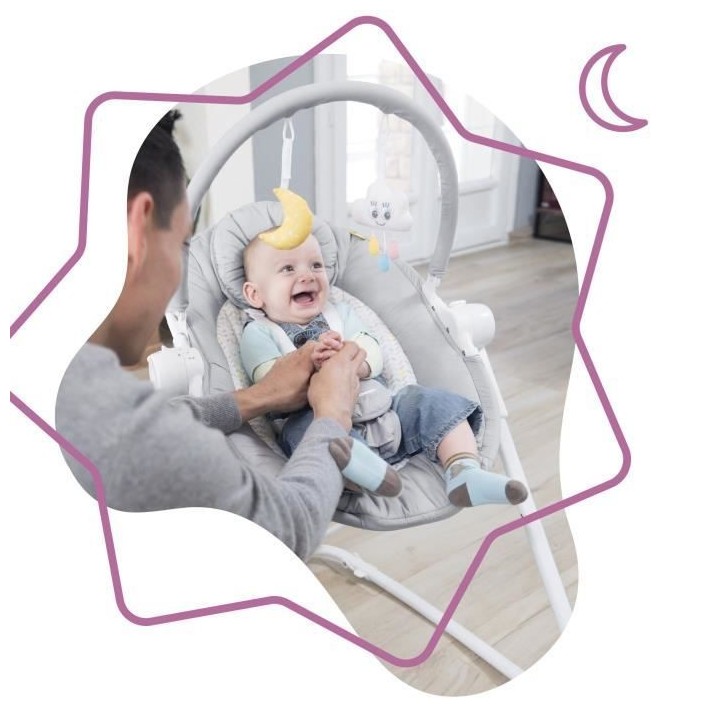 BADABULLE Transat en Hauteur Compact'Up Candy, des la naissance