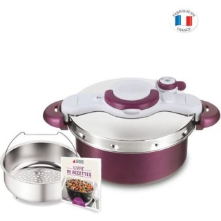 SEB P4705104 ClipsoMinut' Duo 5L Cocotte-minute, Faitout, Revetement