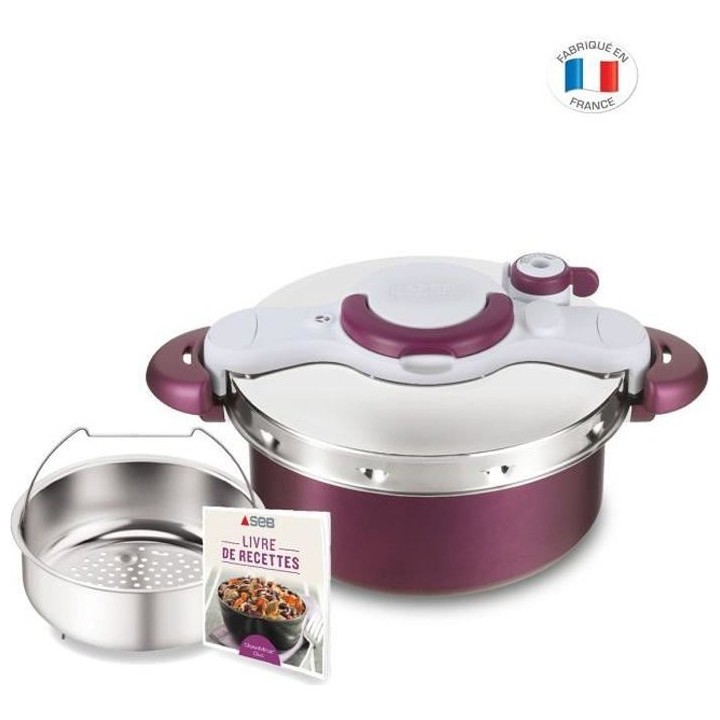 SEB P4705104 ClipsoMinut' Duo 5L Cocotte-minute, Faitout, Revetement