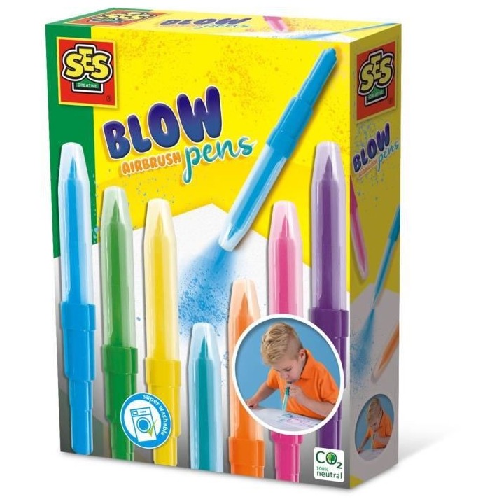 Blow airbrush pens
