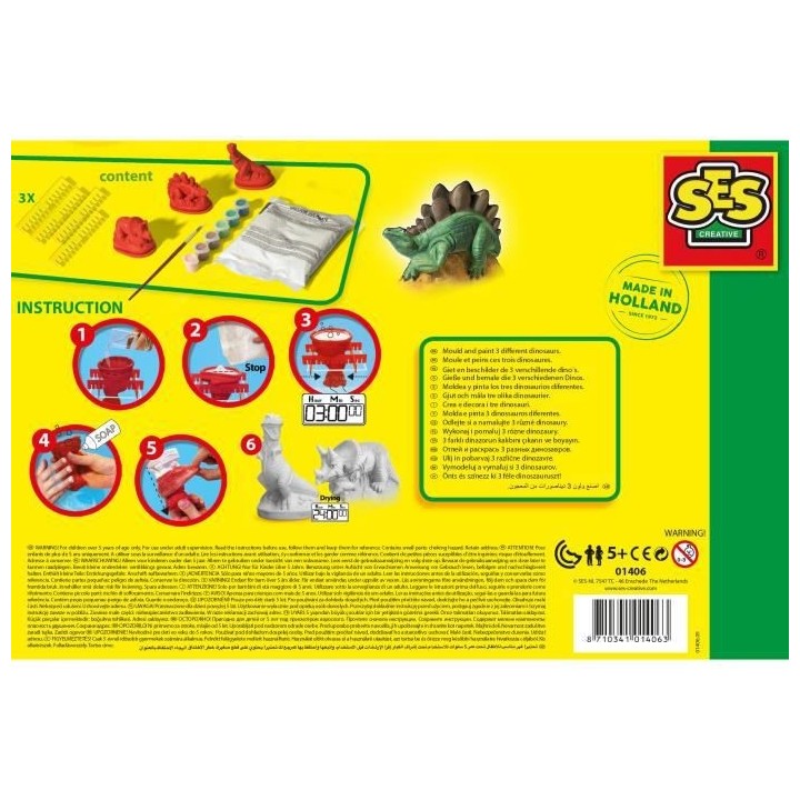 Moulage et peinture - Dinosaures