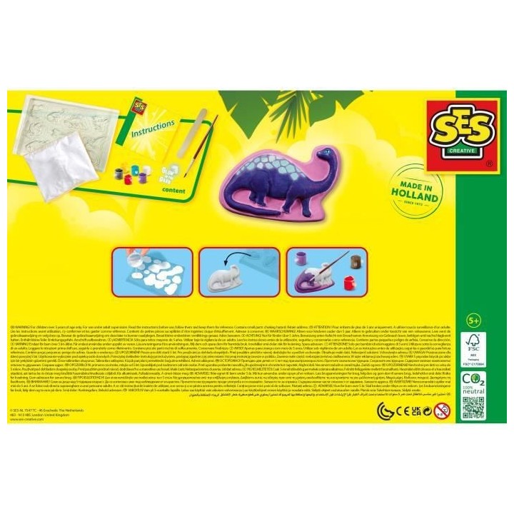 Moulage et peinture - Dinos fantaisie