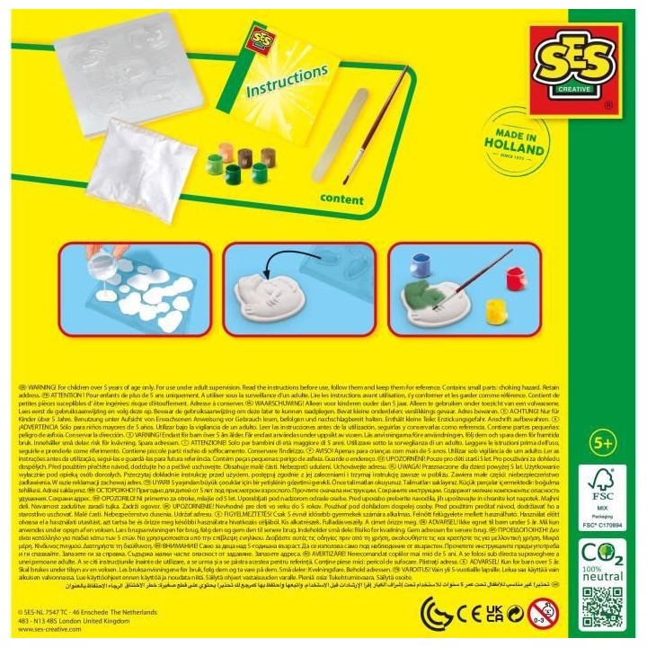 Moulage et peinture - oeufs de dinos