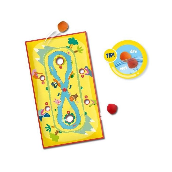 Parcours dans les rapides sur une toile imprimée