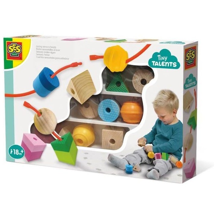 SES CREATIVE - 13102 - Perles sensorielles a lacer