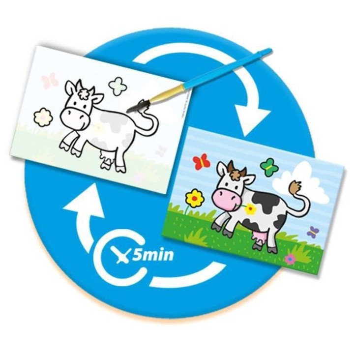 SES CREATIVE - 14455 - Coloriage a l'eau - Animaux de la Ferme