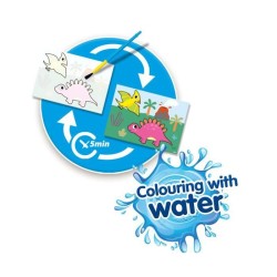 Coloriage a l'eau - Dinos