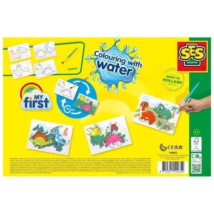 Coloriage a l'eau - Dinos