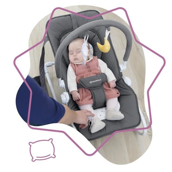 Badabulle Transat pour bébé Easy Moonlight - Arche de jeux