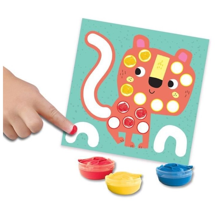 SES CREATIVE - My first - 3 en 1 Peinture au doigt, coloriage et fo