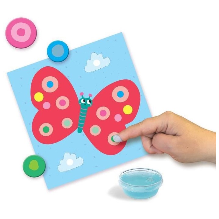 SES CREATIVE - My first - 3 en 1 Peinture au doigt, coloriage et fo