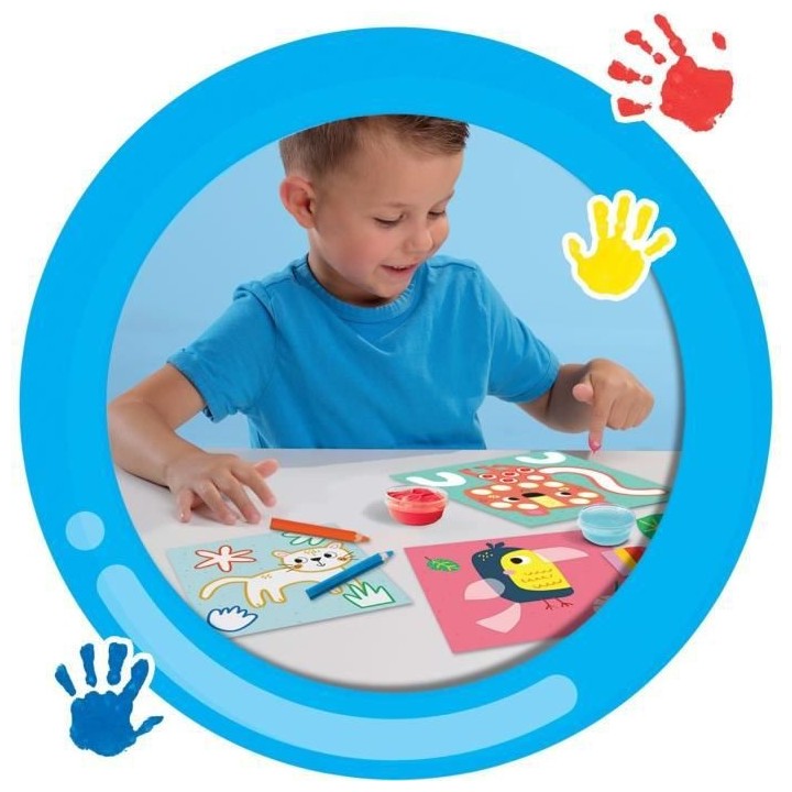 SES CREATIVE - My first - 3 en 1 Peinture au doigt, coloriage et fo