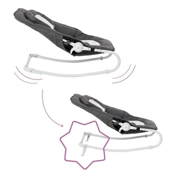 Badabulle Transat pour bébé Easy Moonlight - Arche de jeux