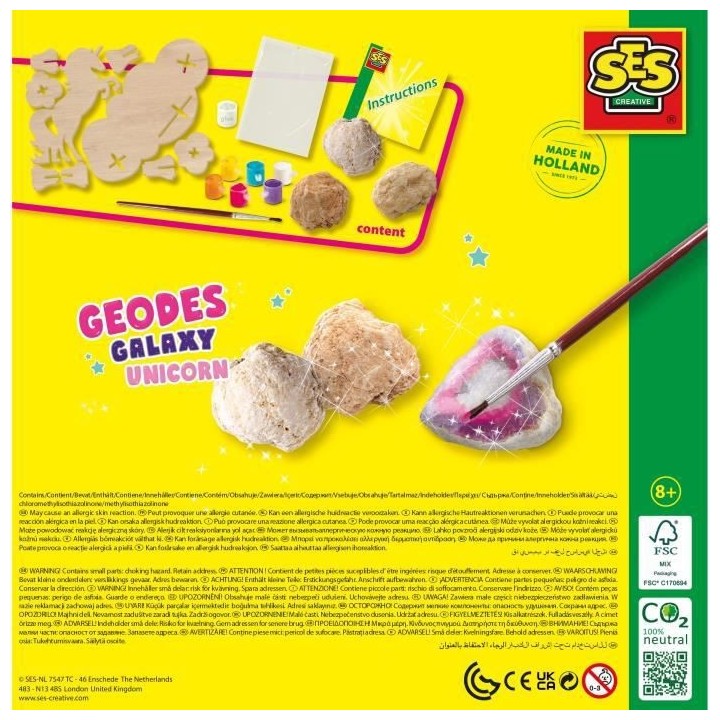 Géodes et licorne - Galaxie