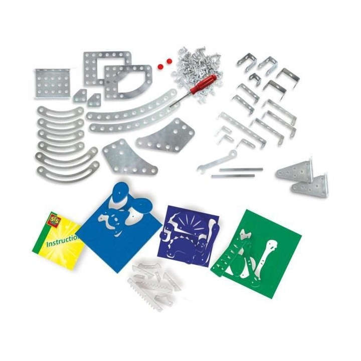 Kit de construction de dinosaures en métal - Tricératops et spinosau