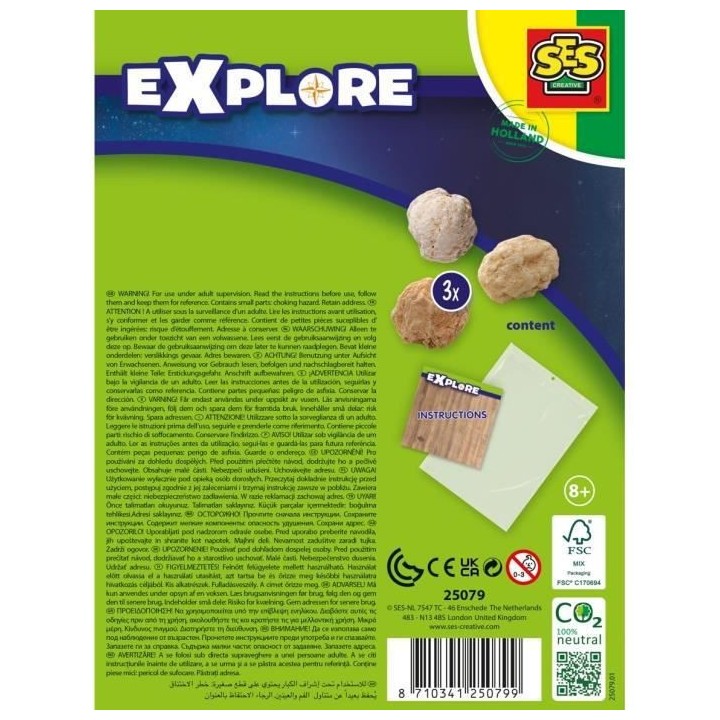 Géodes a ouvrir - Jeu créatif - SES - A partir de 8 ans