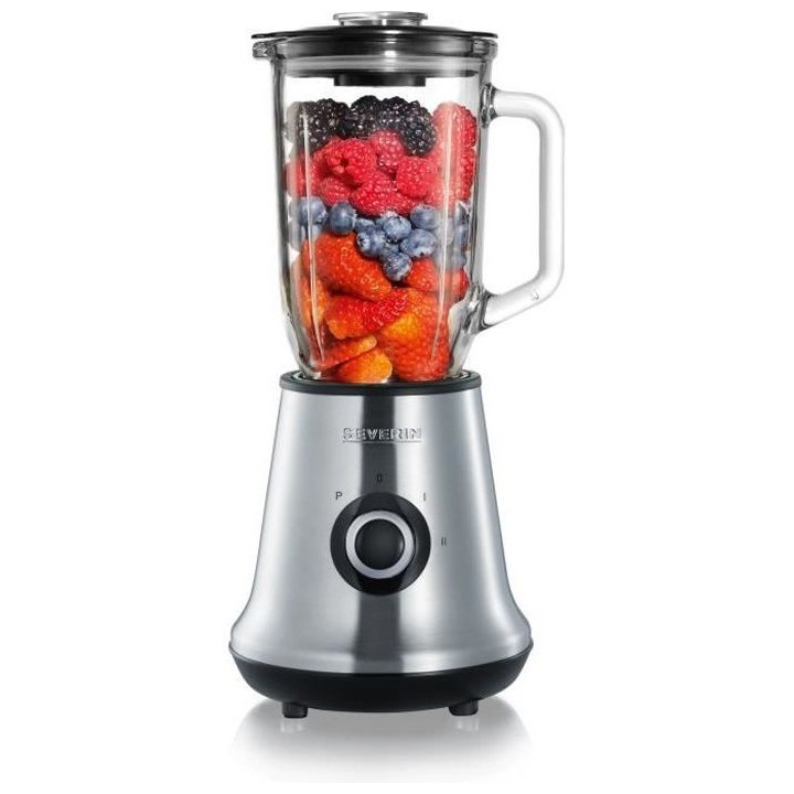 SEVERIN SM3734 Blender, récipient en verre d'1L amovible, 2 vitesses