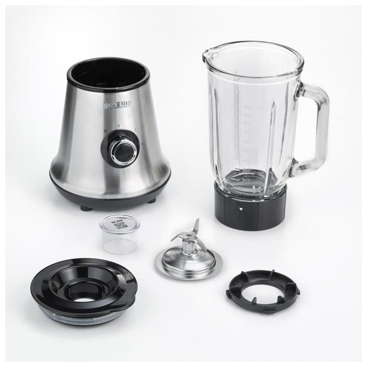 SEVERIN SM3734 Blender, récipient en verre d'1L amovible, 2 vitesses