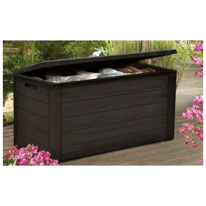 TOOD Malle / coffre de rangement en résine - 300 L - 120 x 46 x 58 cm