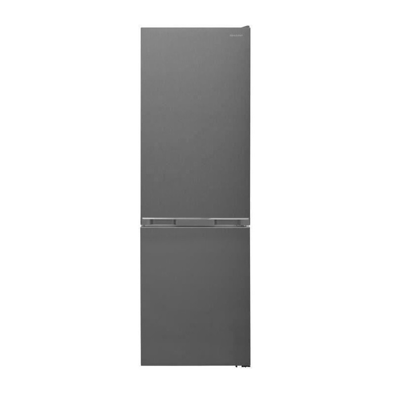 SHARP Réfrigérateur Combiné 341L (234+107L) - Froid ventilé - L57xH186cm - Inox