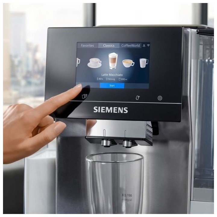 Expresso broyeur SIEMENS TQ705R03 - EQ.700 INTEGRAL - 20 recettes - 6