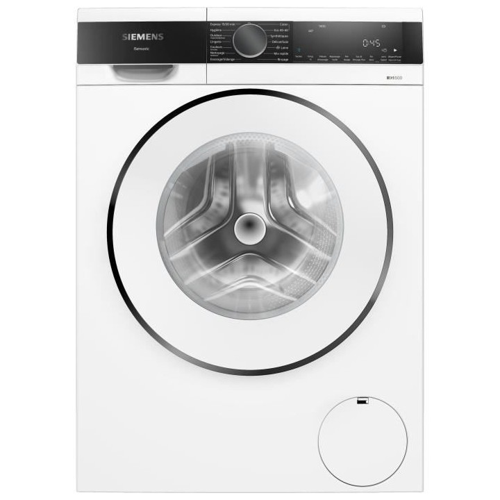 Lave-linge hublot SIEMENS WG44G200FR iQ500 - 9 kg - Induction - L59,8c