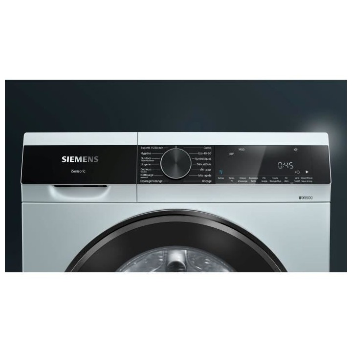 Lave-linge hublot SIEMENS WG44G200FR iQ500 - 9 kg - Induction - L59,8c