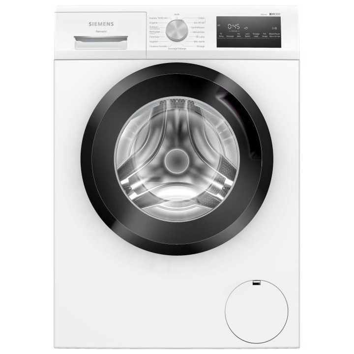 Lave-linge hublot SIEMENS WM14N228FR iQ300 - 8 kg - Induction - L59,8c