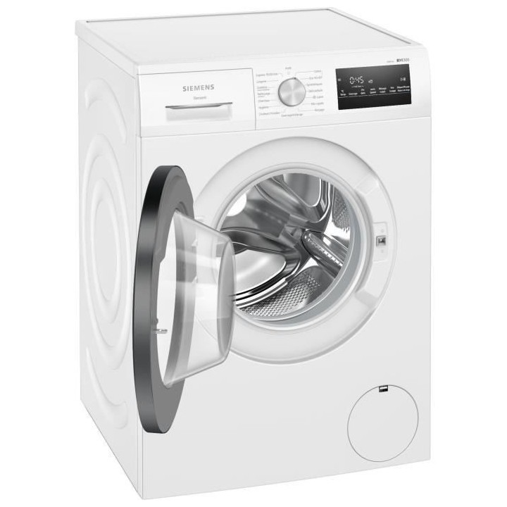 Lave-linge hublot SIEMENS WM14N228FR iQ300 - 8 kg - Induction - L59,8c