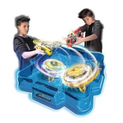 SPINNER MAD by Silverlit - Pack Deluxe : 2 Blaster + 2 toupies LED + 1 Arene