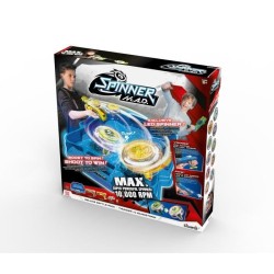 SPINNER MAD by Silverlit - Pack Deluxe : 2 Blaster + 2 toupies LED + 1 Arene