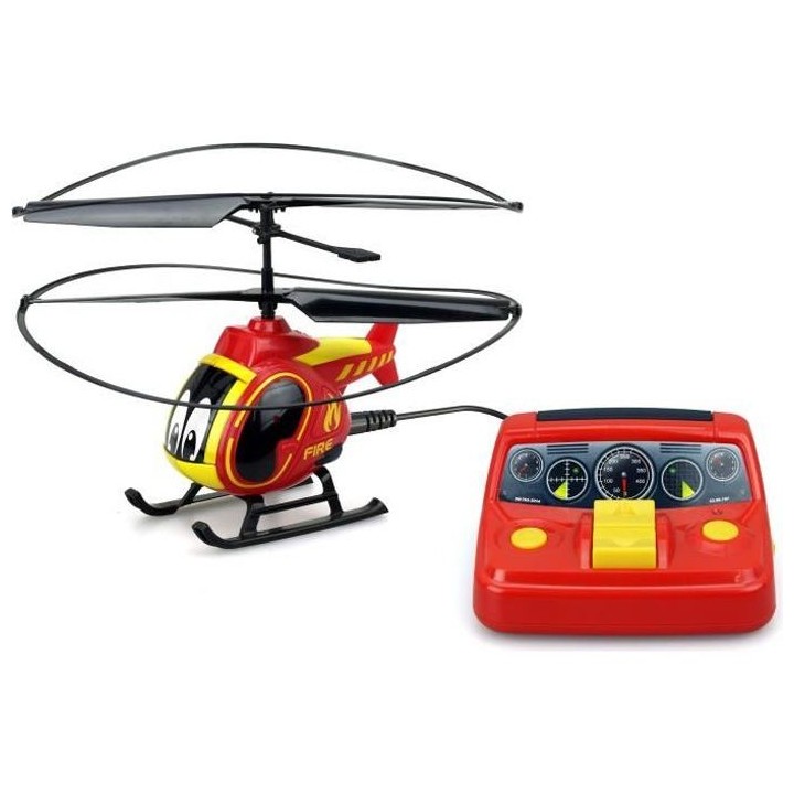 TOOKO - Hélicoptere télécommandé Pompier - des 4 ans - Rouge