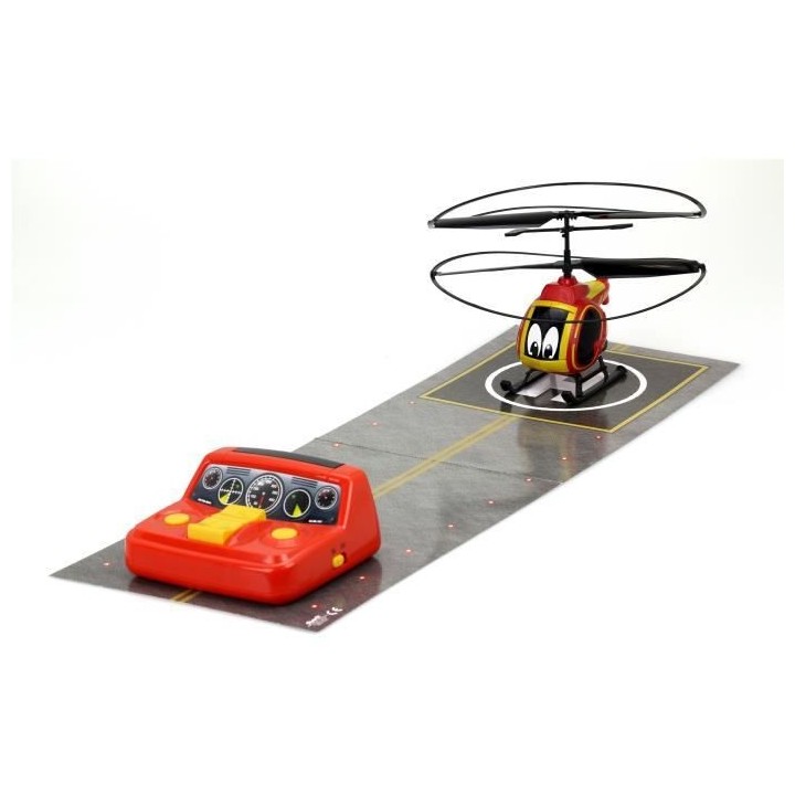 TOOKO - Hélicoptere télécommandé Pompier - des 4 ans - Rouge