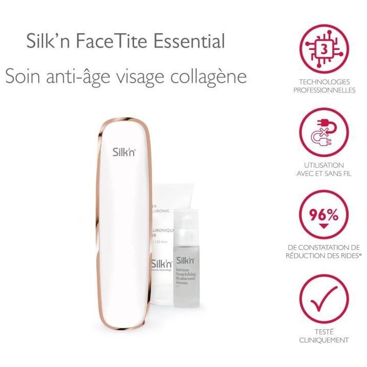 Réductions des rides et raffermissement du visage - SILK'N Facetite E